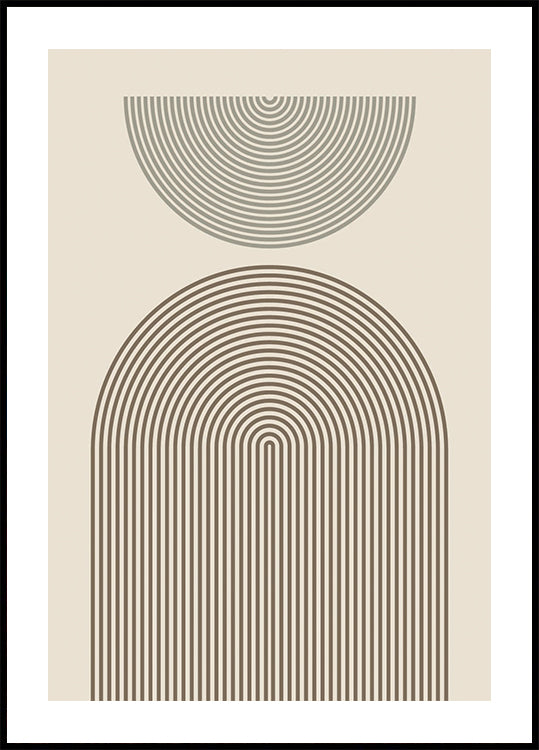 Modern Arch Geometry Plakat
