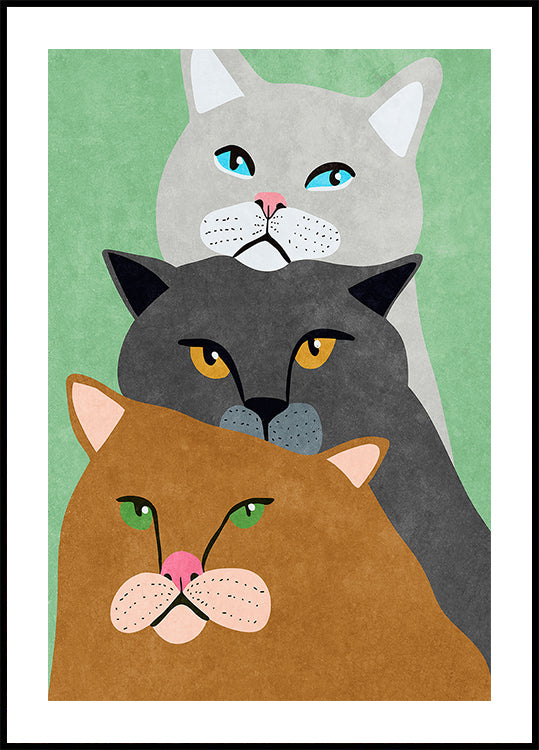 Cat Trio Plakat