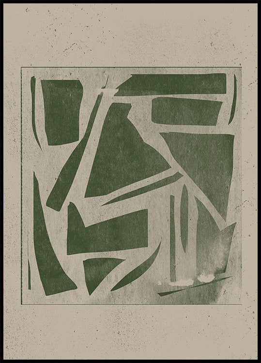 Green Geometric Maze