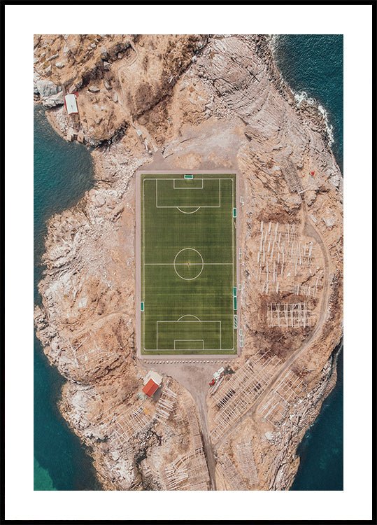 Remote Soccer Field in Norway Plakat - Posterbox.dk
