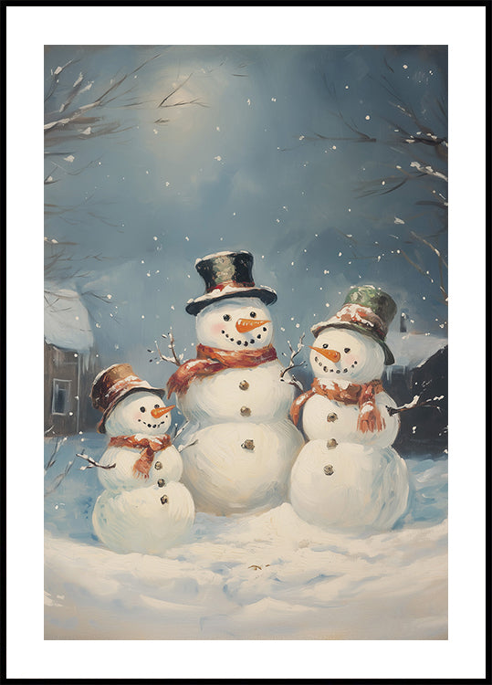 Snowman Family Plakat