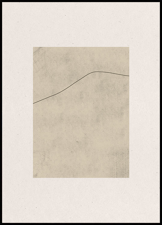 Line on Whispered Beige Plakat
