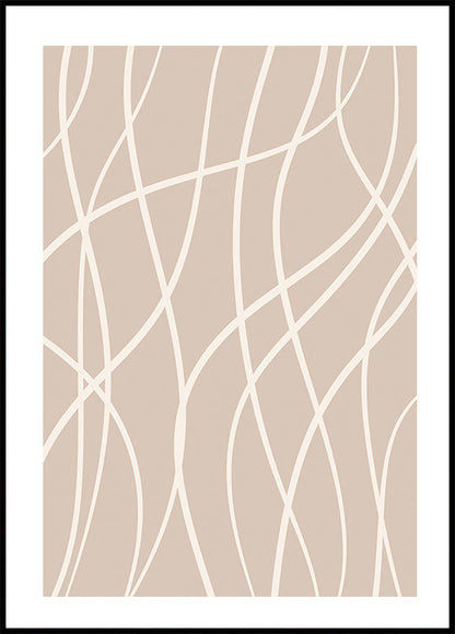 White Line Art Plakat