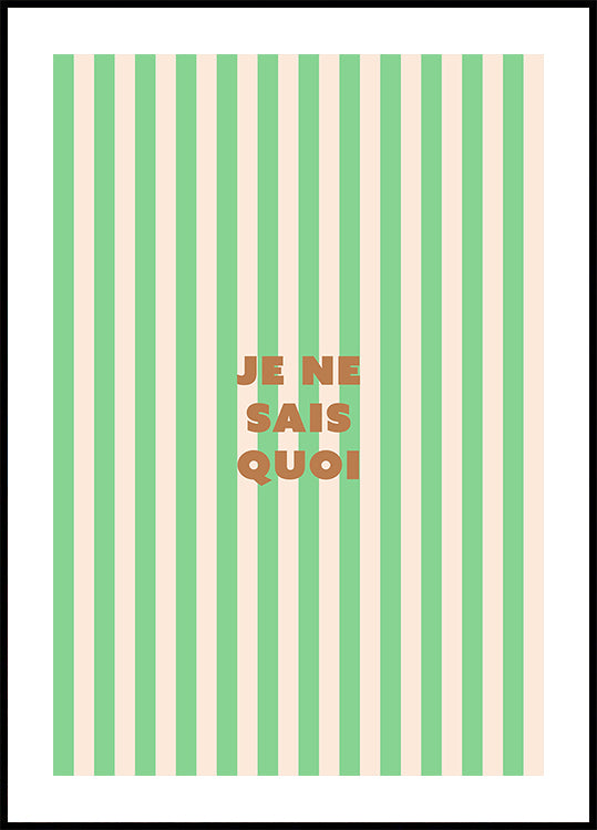 je ne sais quoi Plakat