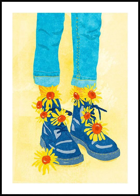 Sunflower Walk Plakat