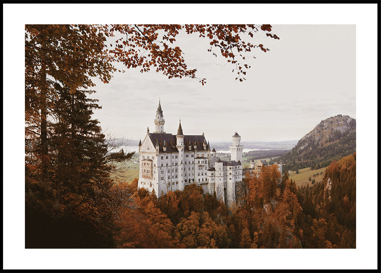 Neuschwanstein Castle in Autumn Plakat