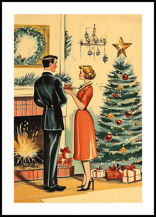 Retro Christmas Plakat