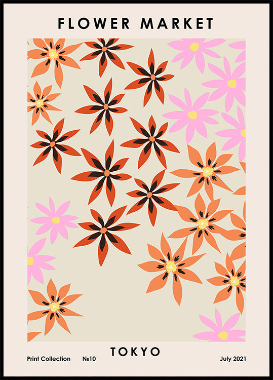 Flower Market Tokyo Plakat