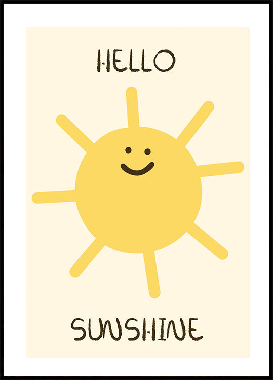 Hello Sunshine Plakat - Posterbox.dk