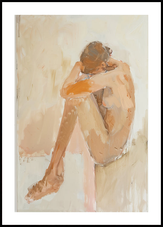 Woman In Bathroom Plakat