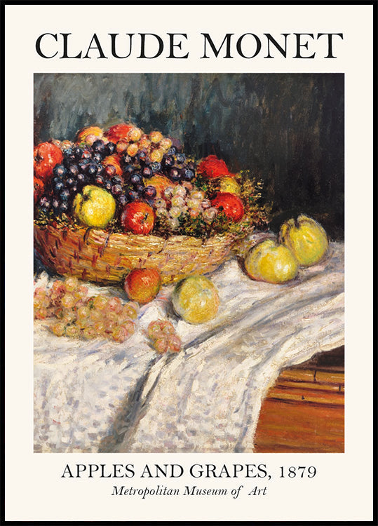Monet Apples And Grapes Plakat - Posterbox.dk