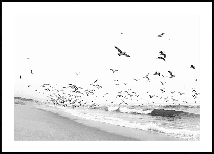 Seascape BW Plakat