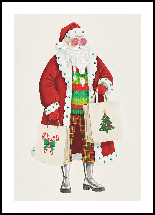 Santa Goes Shopping Plakat