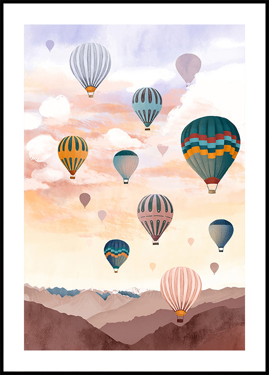 Airballoon Sky Plakat