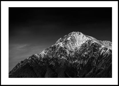 A Large Snow-Capped Mountain  Plakat