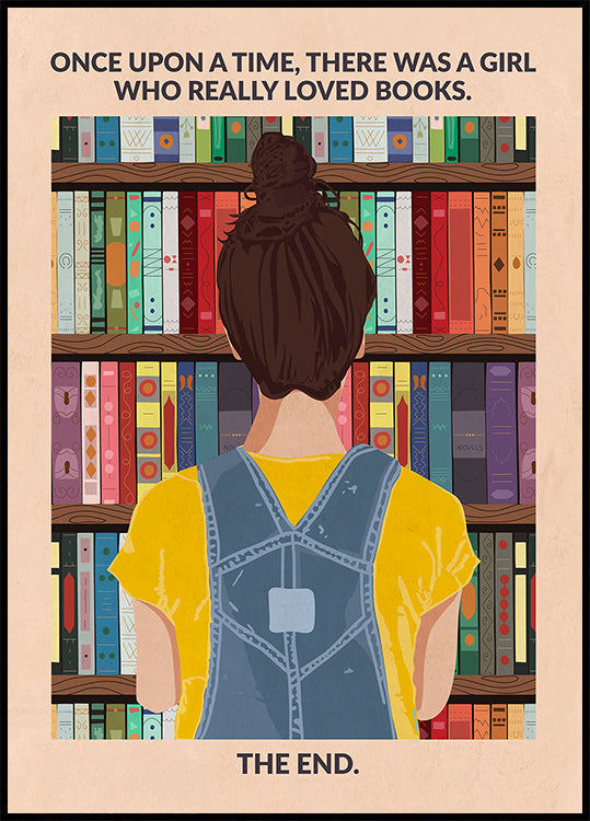 Book Girl (brunette) Plakat