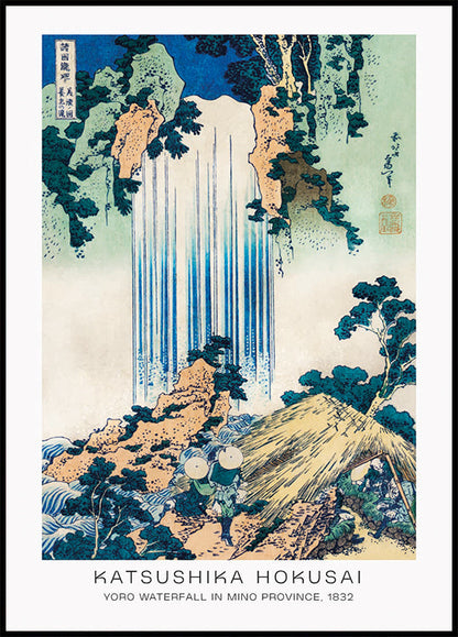 Yoro Waterfall By Katsushika Hokusai Plakat