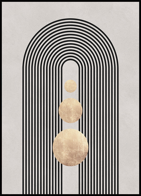 Lines and circles 19 Plakat