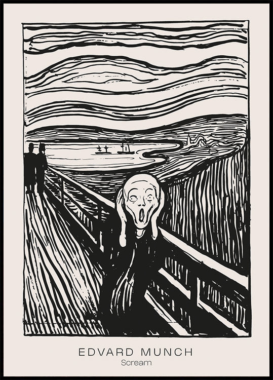 Edvard Munch Scream Plakat - Posterbox.dk