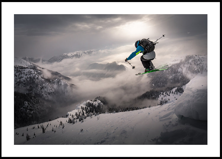 Backcountry skiing Plakat
