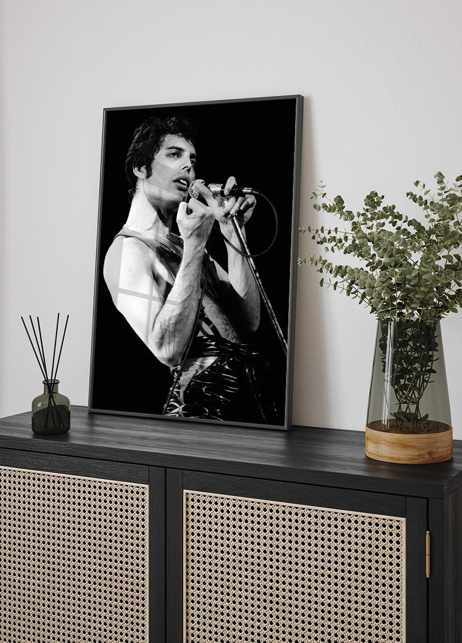 Freddie Mercury Hand Plakat - Posterbox.dk