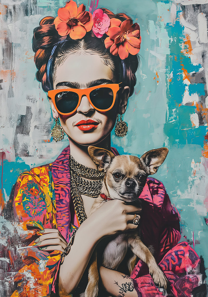 Frida Chihuahua Plakat