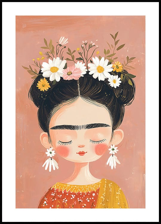 Frida Kahlo Artistic Painting Plakat - Posterbox.dk