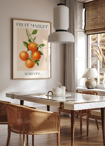 Fruit Market in Sorrento Poster