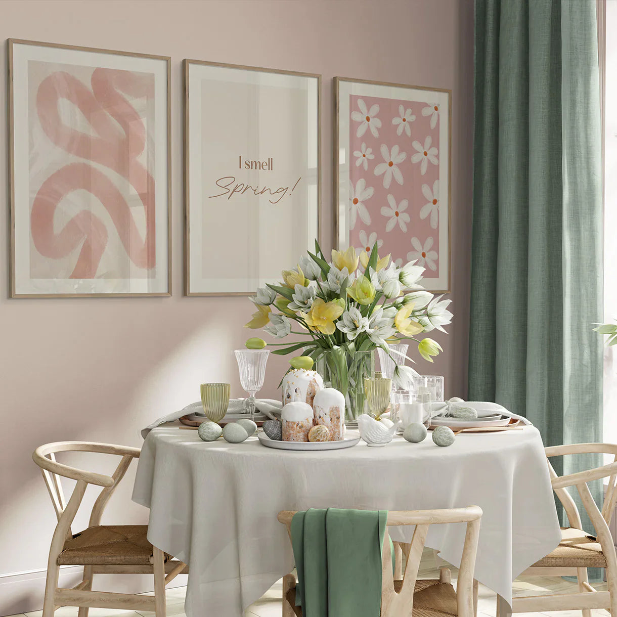 Vår gallerivegg set av 3 - Posterbox.dk