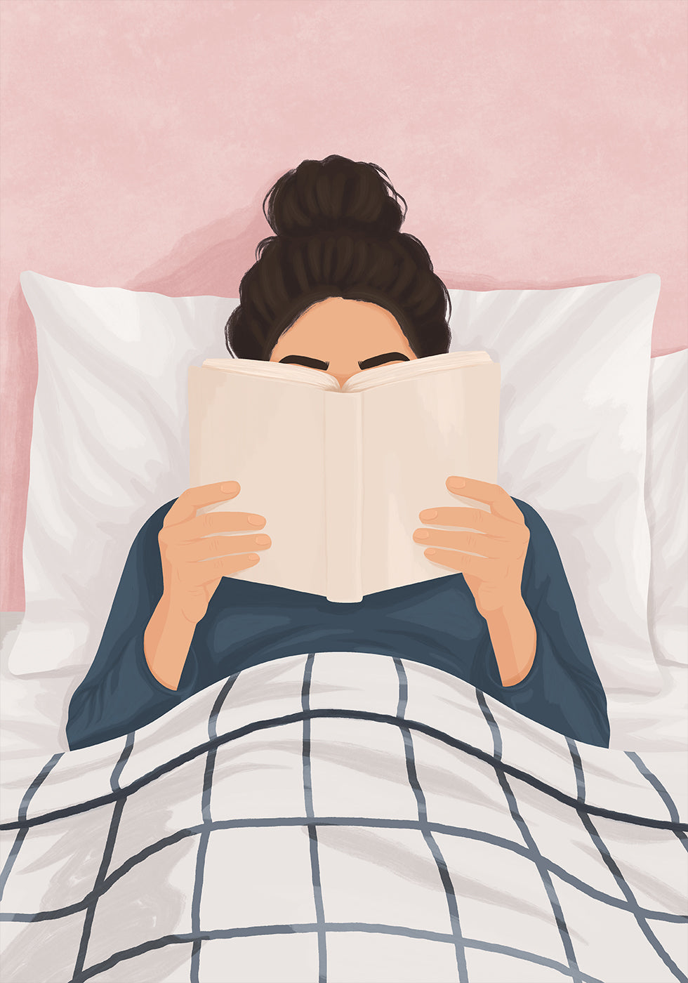 Girl Reading a Book Plakat