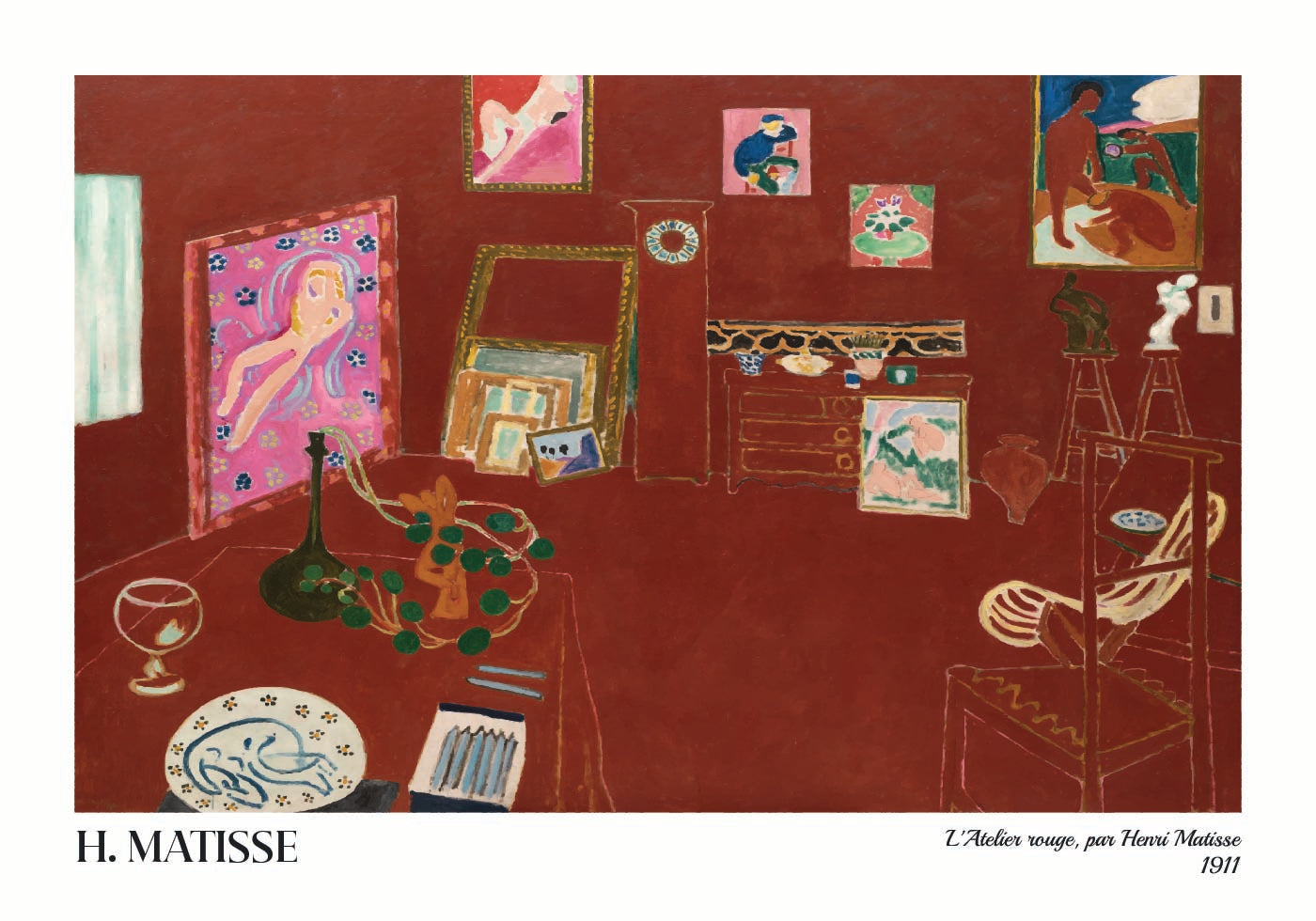 The Red Studio by Henri Matisse Plakat
