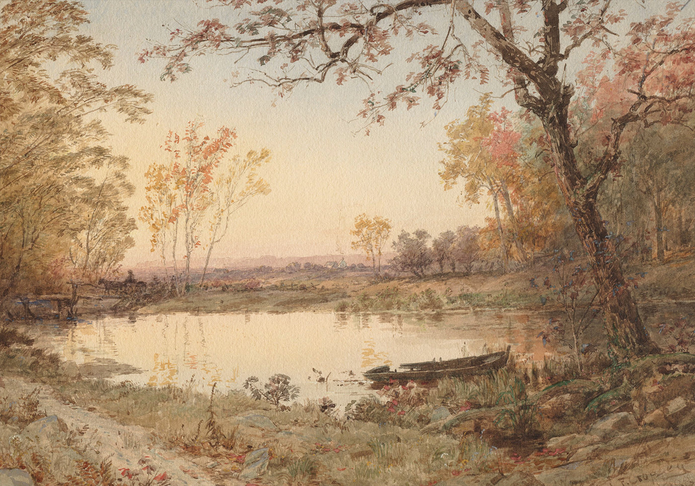 Jasper F. Cropsey - Hastings on Hudson Plakat