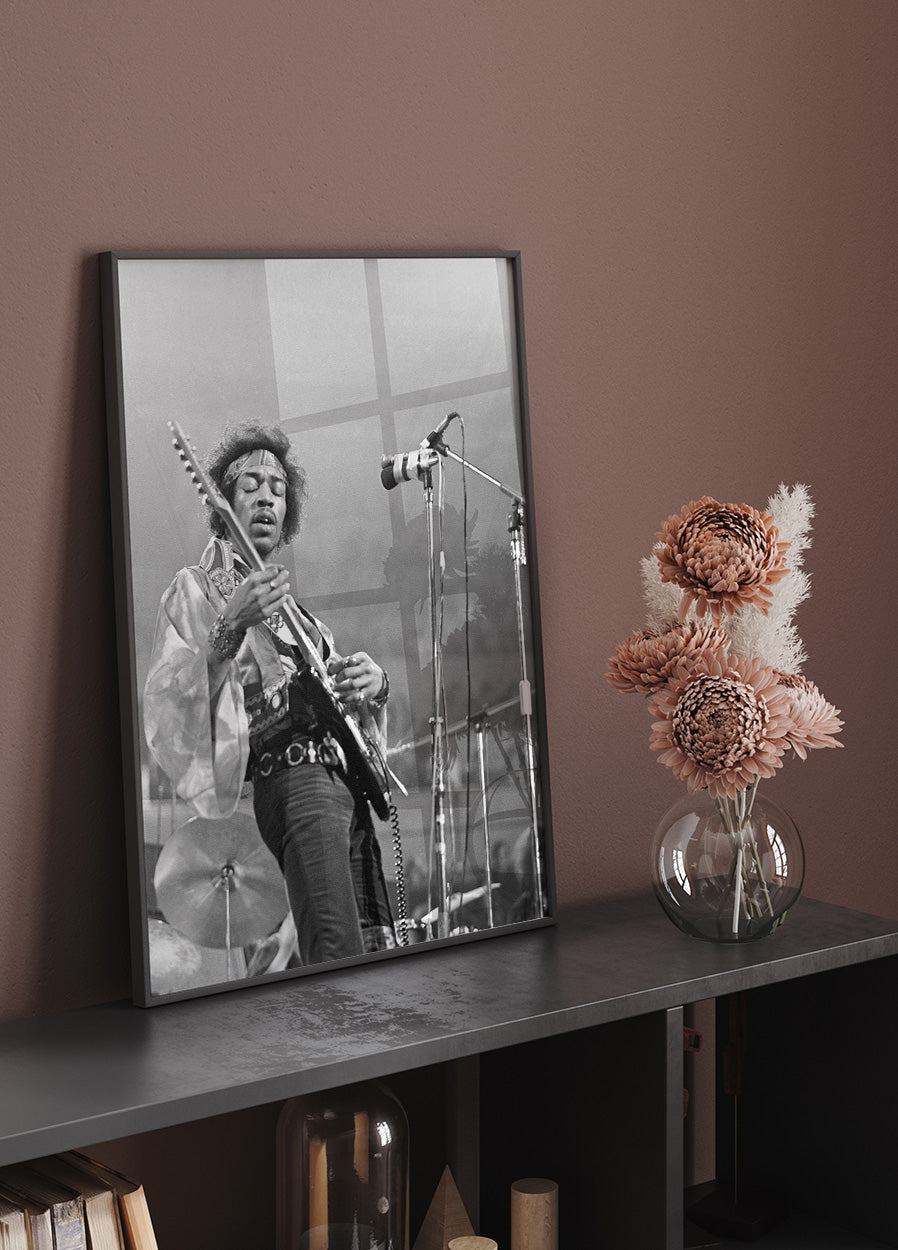 Jimi Hendrix Live Plakat - Posterbox.dk