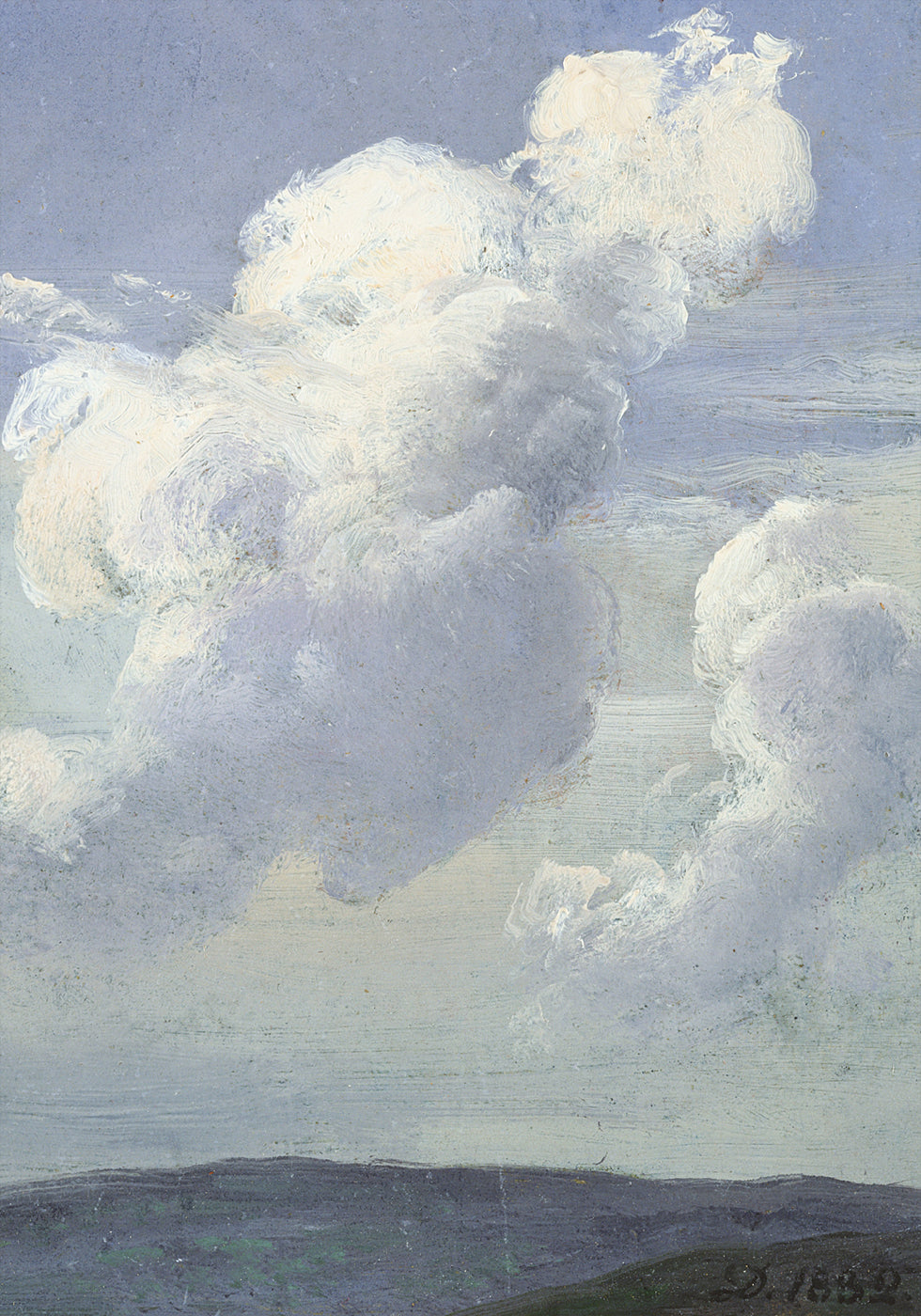 Cloud Study by J.C. Dahl Plakat