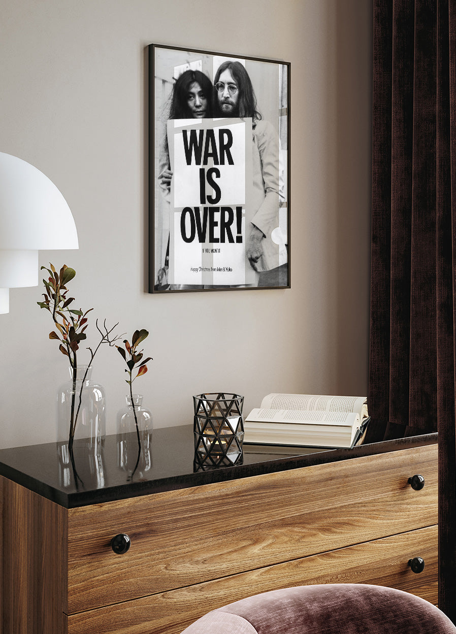 John Lennon & Yoko Ono - War is Over Plakat - Posterbox.dk