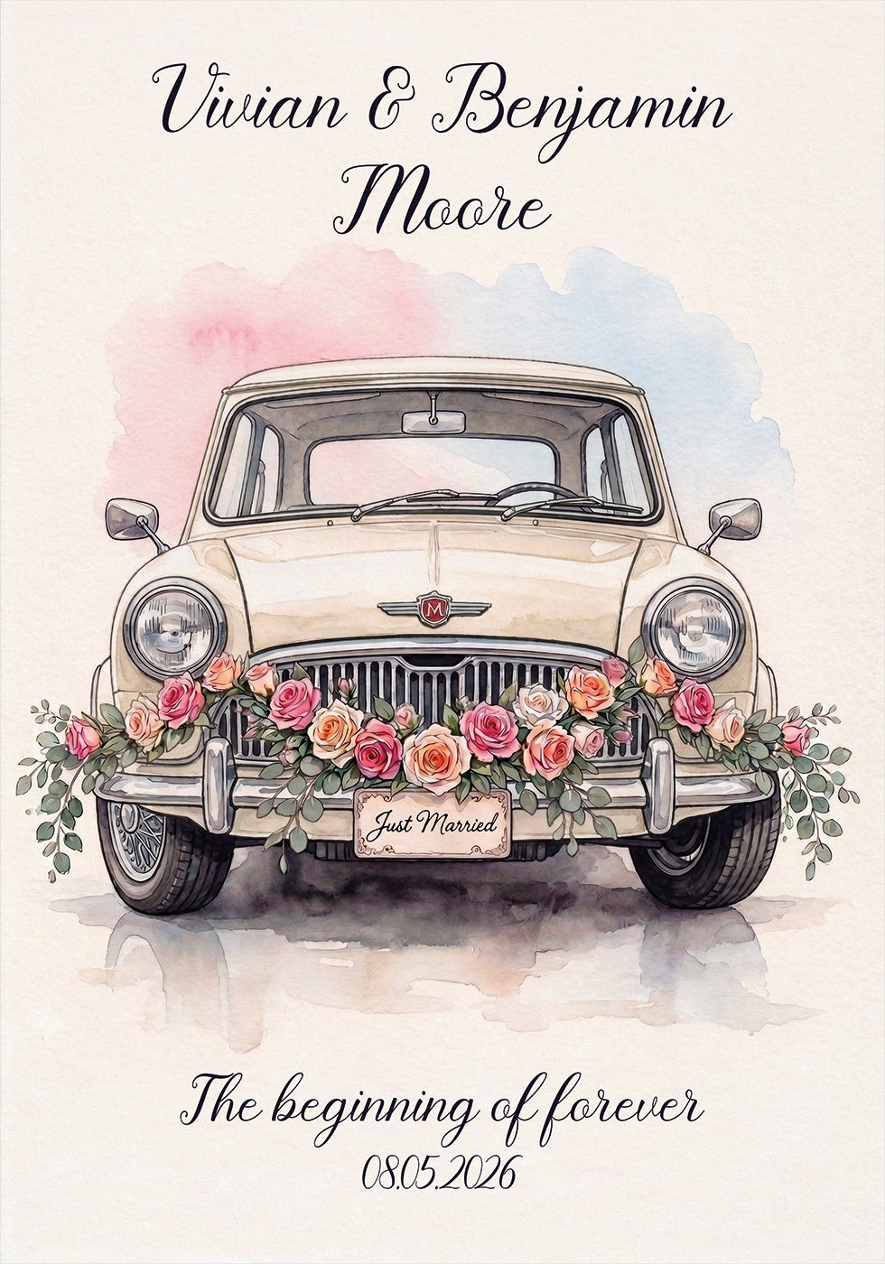Just Married Personal Plakat