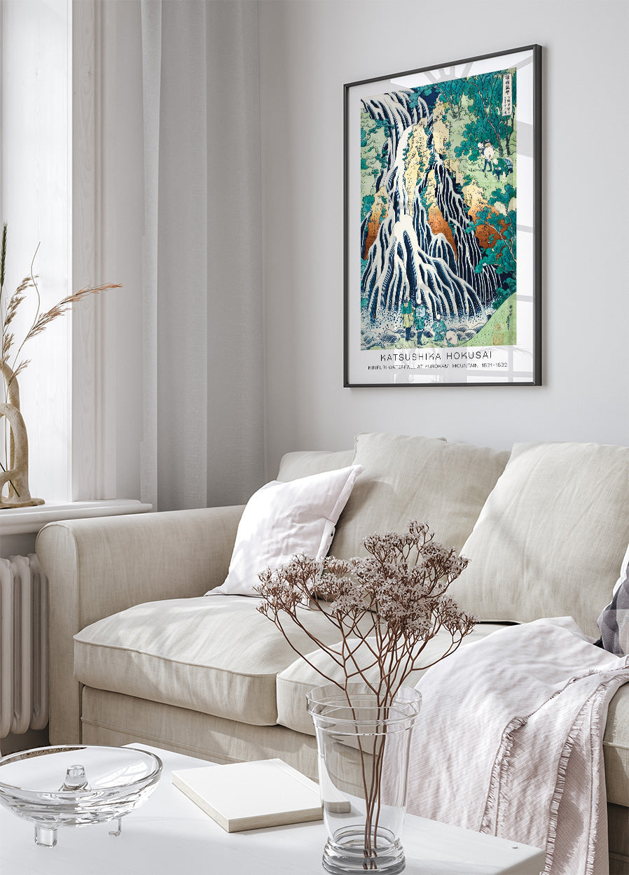 Kirifuri Waterfall By Katsushika Hokusai Plakat - Posterbox.dk