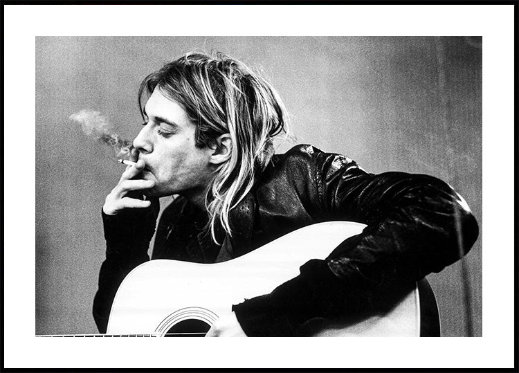 Iconic Kurt Cobain Portrait Plakat - Posterbox.dk