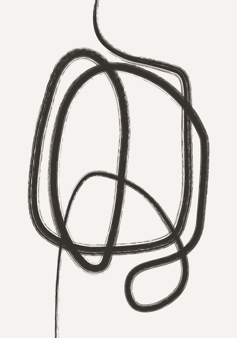 Line Art Knot Plakat - Posterbox.dk