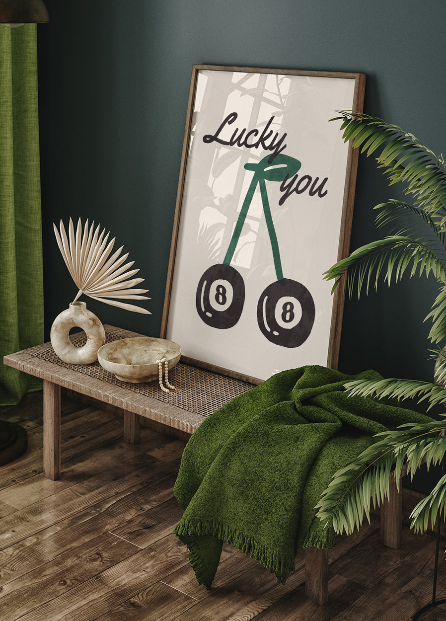 Lucky You Cherry Plakat - Posterbox.dk