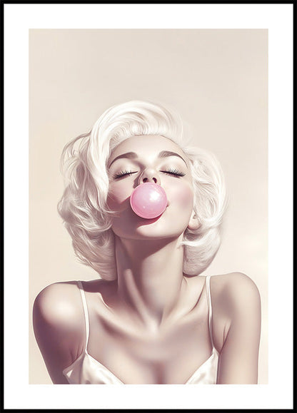 Marilyn Monroe Bubble Gum Plakat