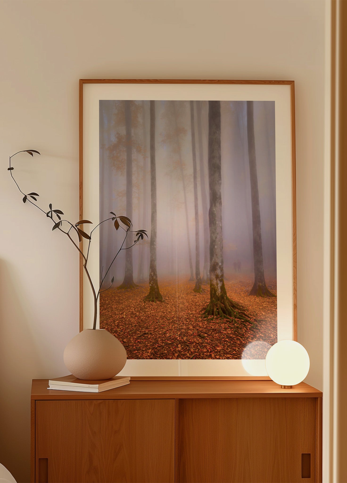 Misty Autumn Forest