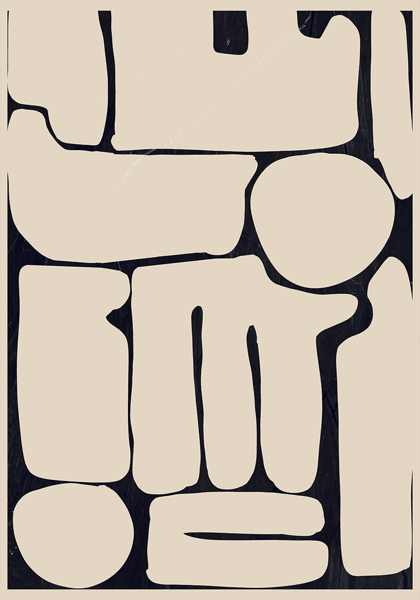 Modern Abstract Minimal Shapes 161 Plakat