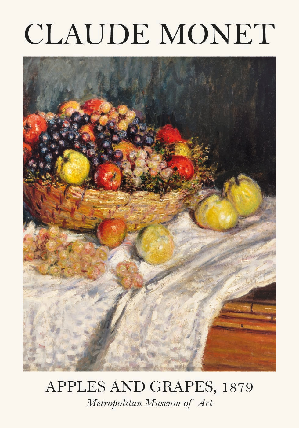 Monet Apples And Grapes Plakat - Posterbox.dk