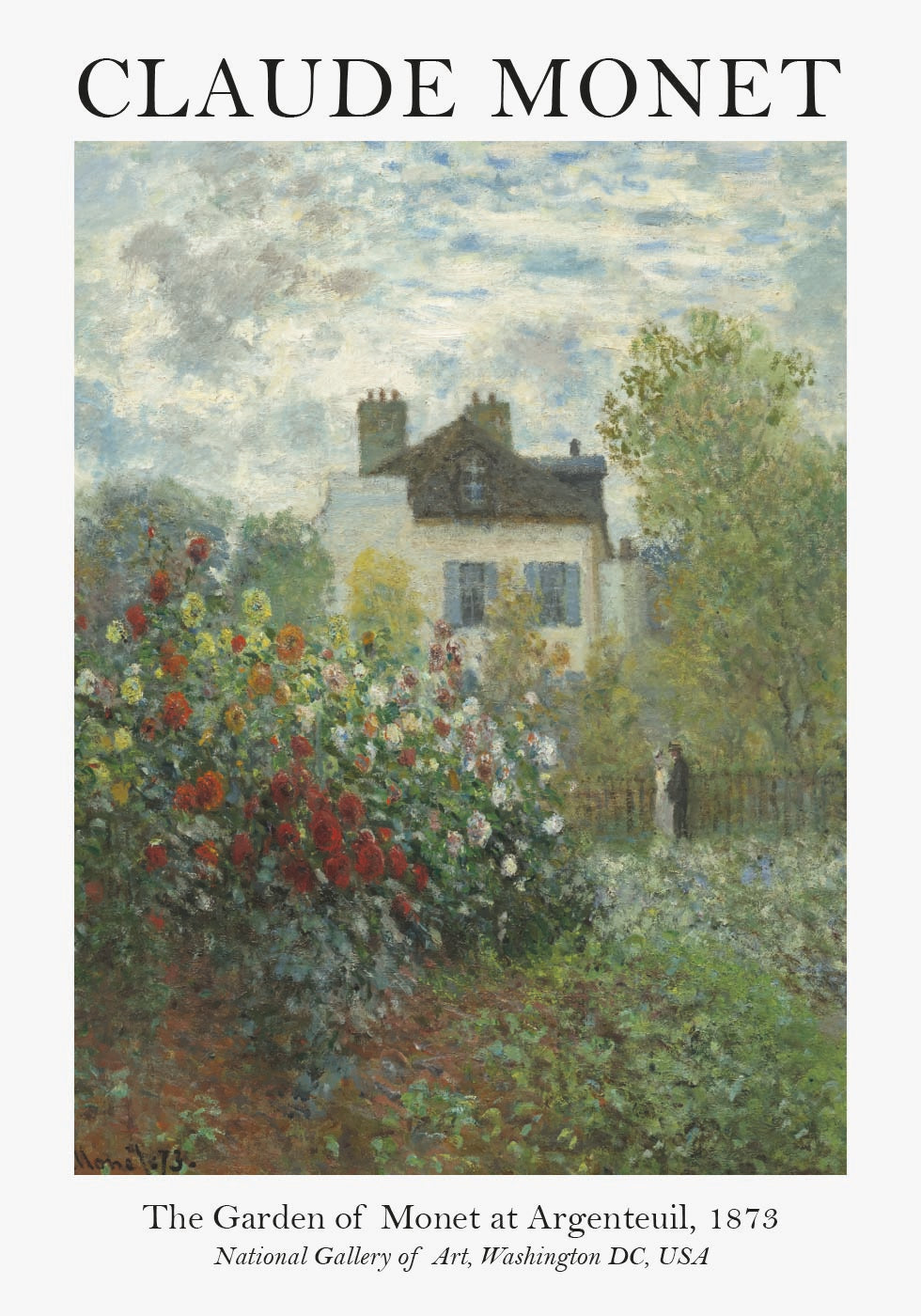 Monet Garden In Argenteuil Plakat - Posterbox.dk