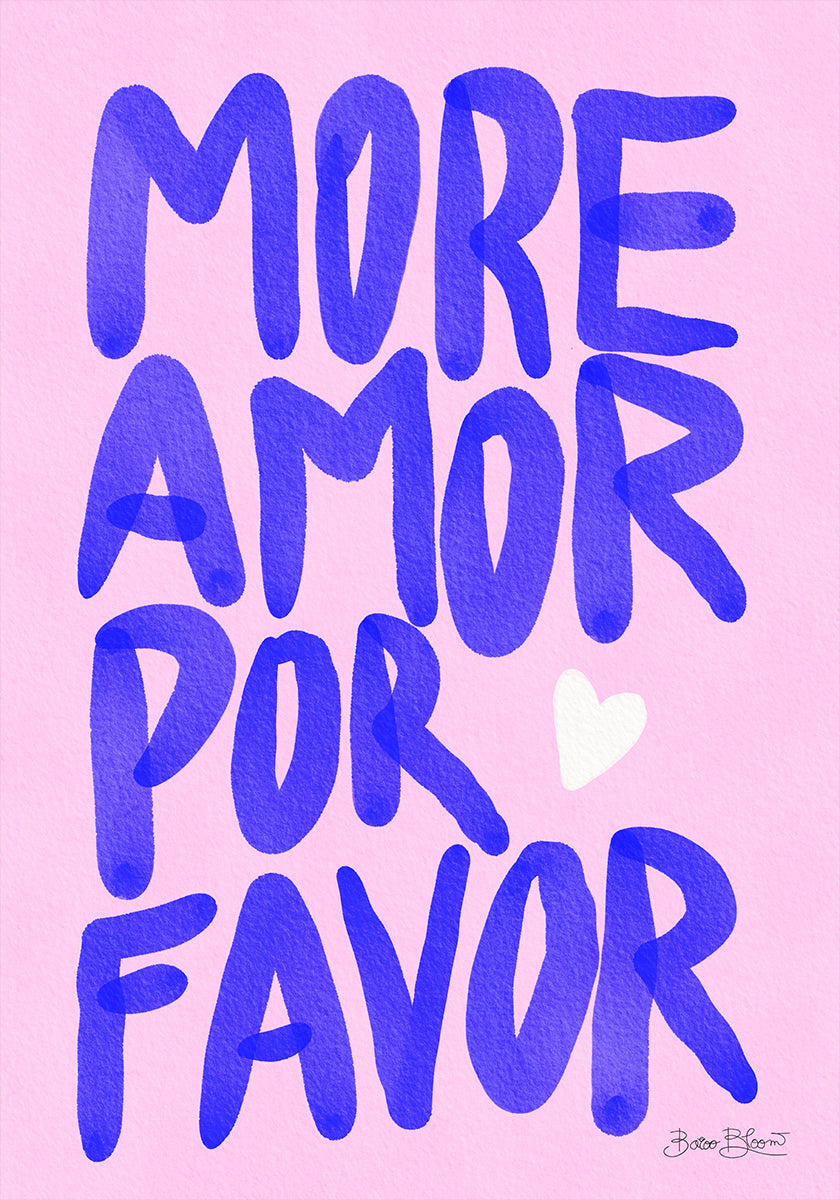 More Amor Por Favor Plakat
