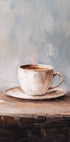 Neutral Coffee Art Moody Kitchen Plakat - Posterbox.dk