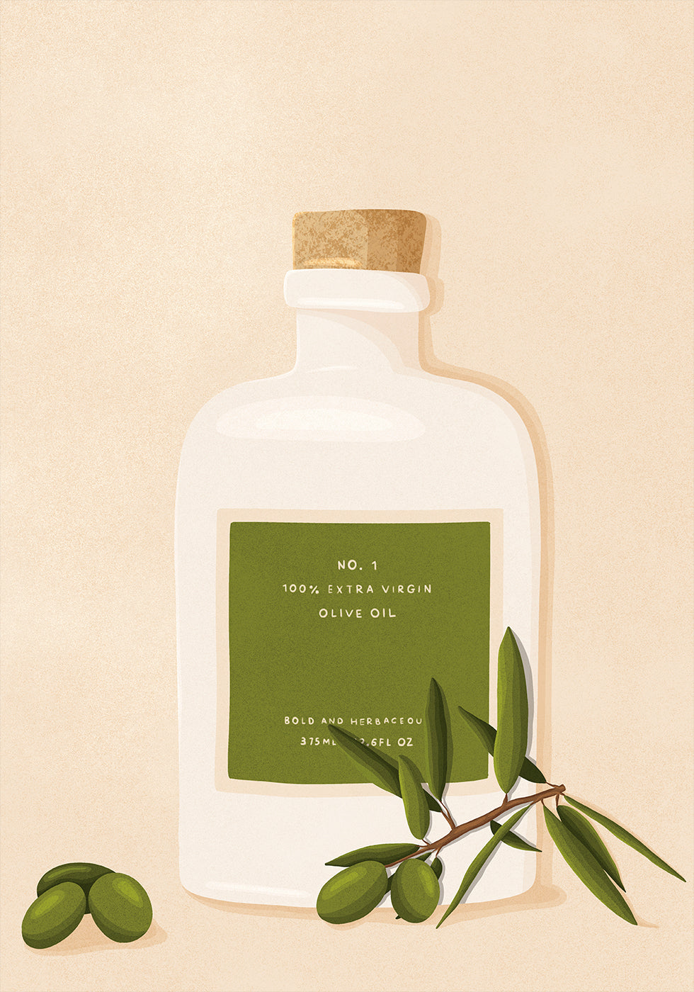 Olive Oil Bottle Plakat