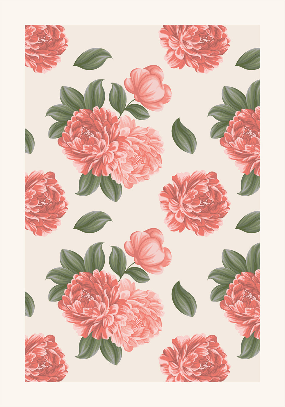 Peony Flowers Plakat