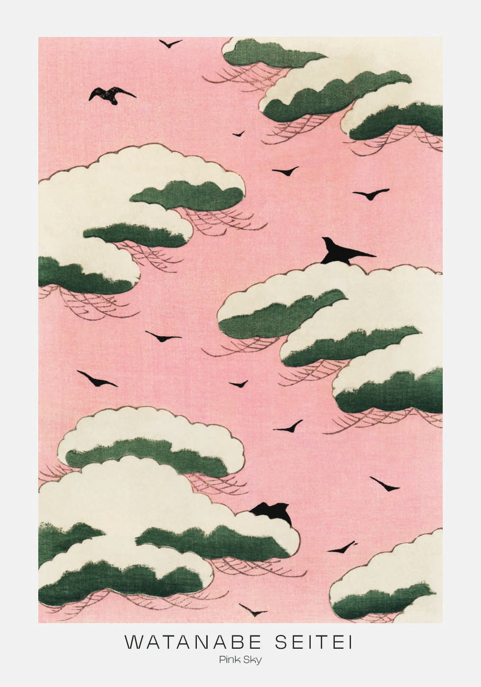 Pink Sky By Watanabe Seitei Plakat